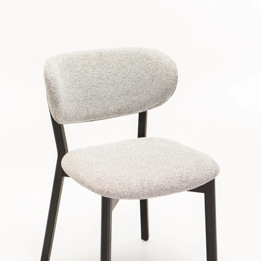 SOFIA WOODEN DINING CHAIR-BLACK LEG