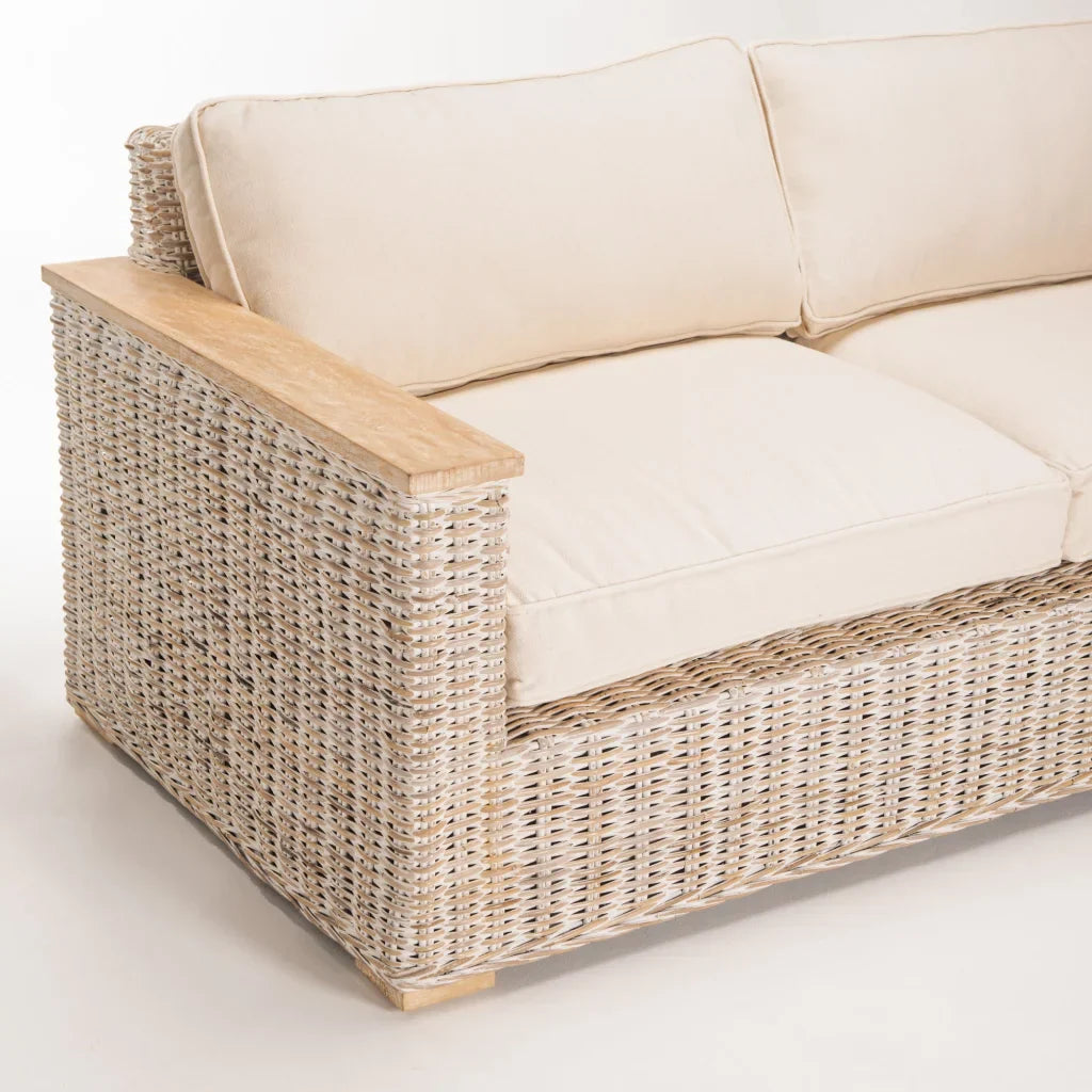 TEGAL KUBU WHITEWASH 2.5 SEATER COUCH