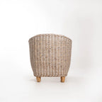 TEGAL KUBU WHITEWASH TUB ARMCHAIR