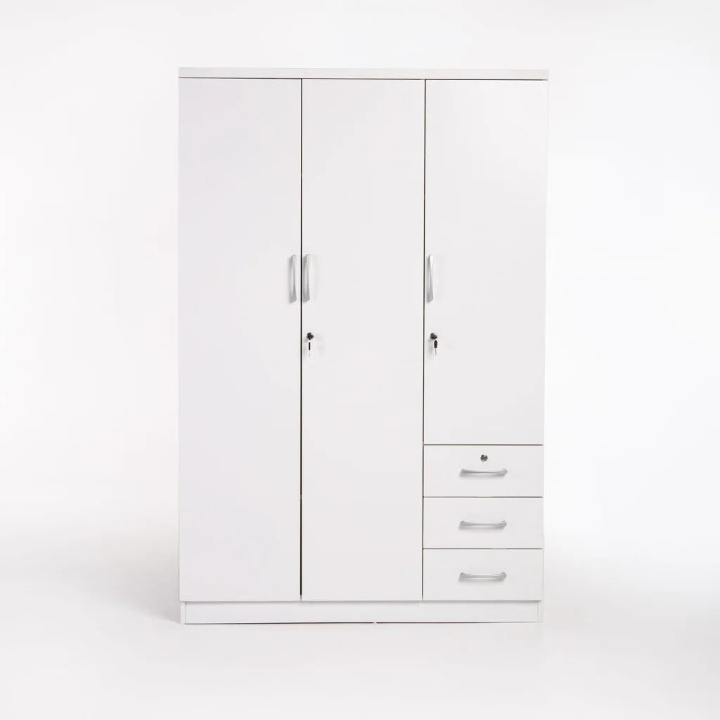 TITAN 3 DOOR 3 DRAWER DELUXE ROBE