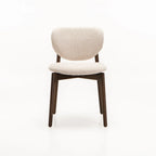 VIOLA WOODEN DINING CHAIR TEXTURED OATMEAL