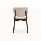 VIOLA WOODEN DINING CHAIR TEXTURED OATMEAL