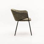 VIOLET TEXTURED FABRIC DINING CHAIR