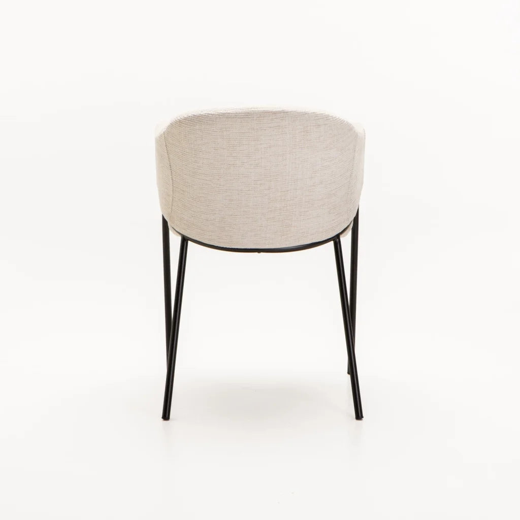 VIOLET TEXTURED FABRIC DINING CHAIR