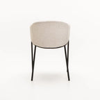 VIOLET TEXTURED FABRIC DINING CHAIR