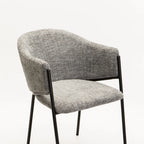 VIOLET TEXTURED FABRIC DINING CHAIR