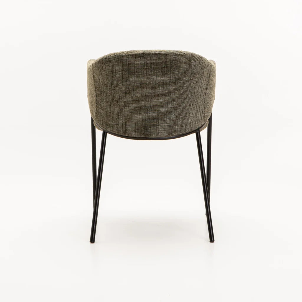 VIOLET TEXTURED FABRIC DINING CHAIR