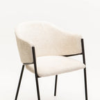 VIOLET TEXTURED FABRIC DINING CHAIR