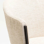 VIOLET TEXTURED FABRIC DINING CHAIR
