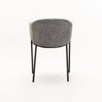 VIOLET TEXTURED FABRIC DINING CHAIR