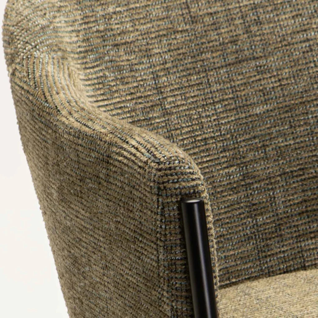 VIOLET TEXTURED FABRIC DINING CHAIR