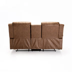 YAZ LUXURY FABRIC 2 SEATER CONSOLE RECLINER