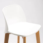 ZEN LUXURY WOODEN LEG KITCHEN STOOL