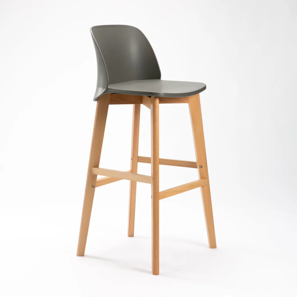 ZEN LUXURY WOODEN LEG KITCHEN STOOL