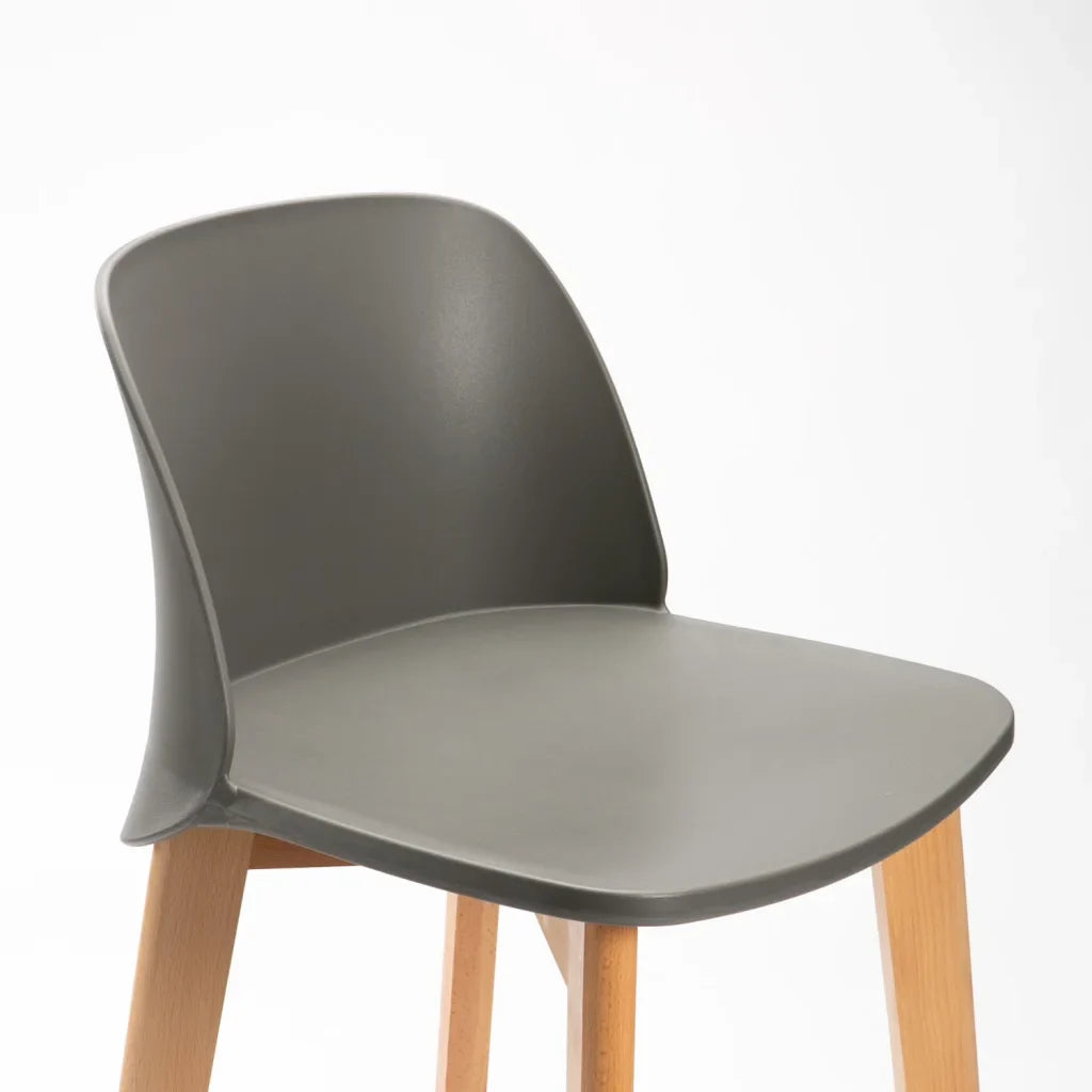 ZEN LUXURY WOODEN LEG KITCHEN STOOL