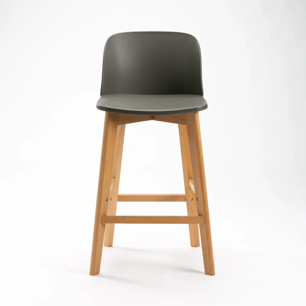ZEN LUXURY WOODEN LEG KITCHEN STOOL
