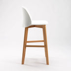 ZEN LUXURY WOODEN LEG KITCHEN STOOL
